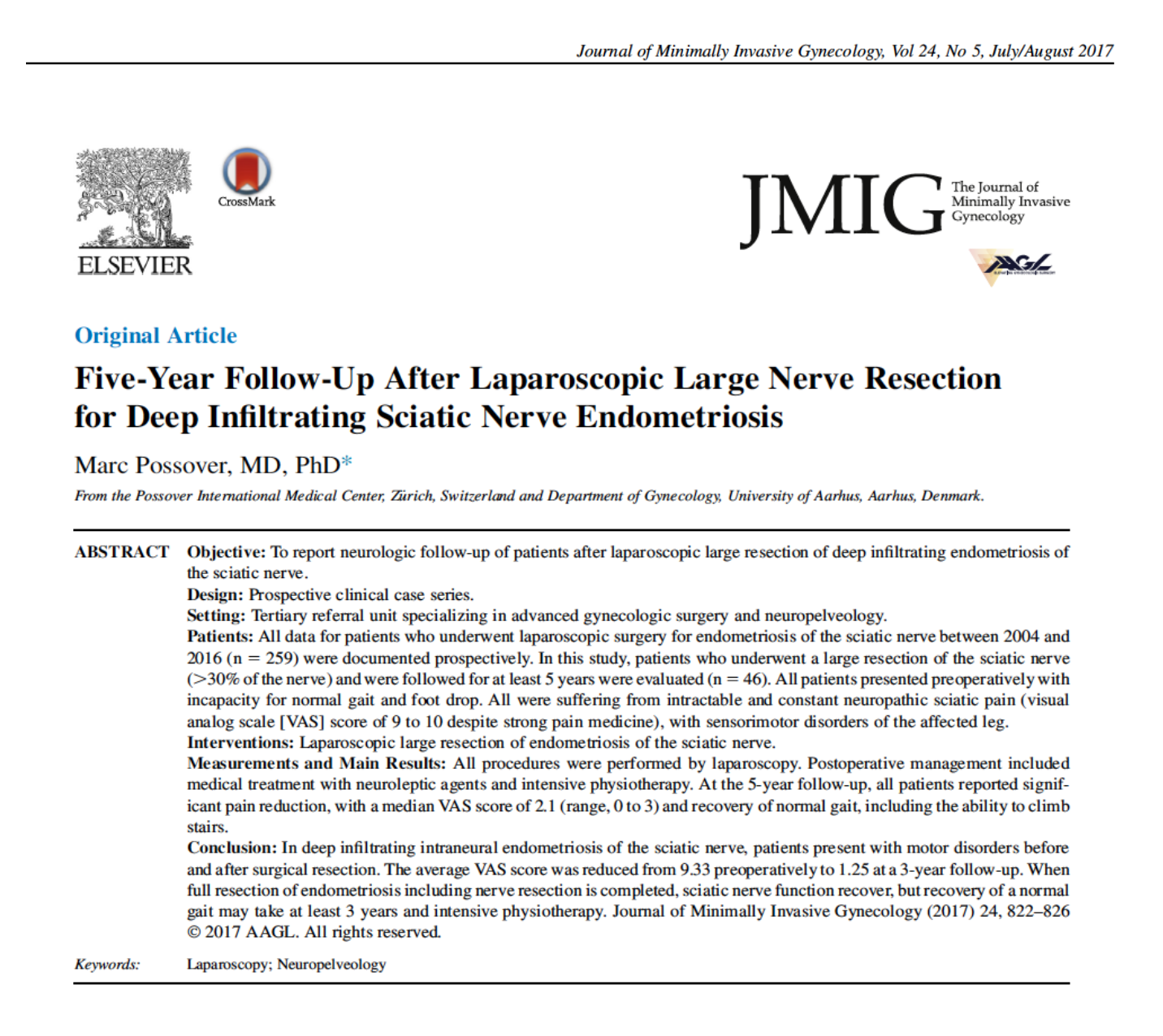 Treatment of sciatic nerve endometriosis 15yearsexperience, more